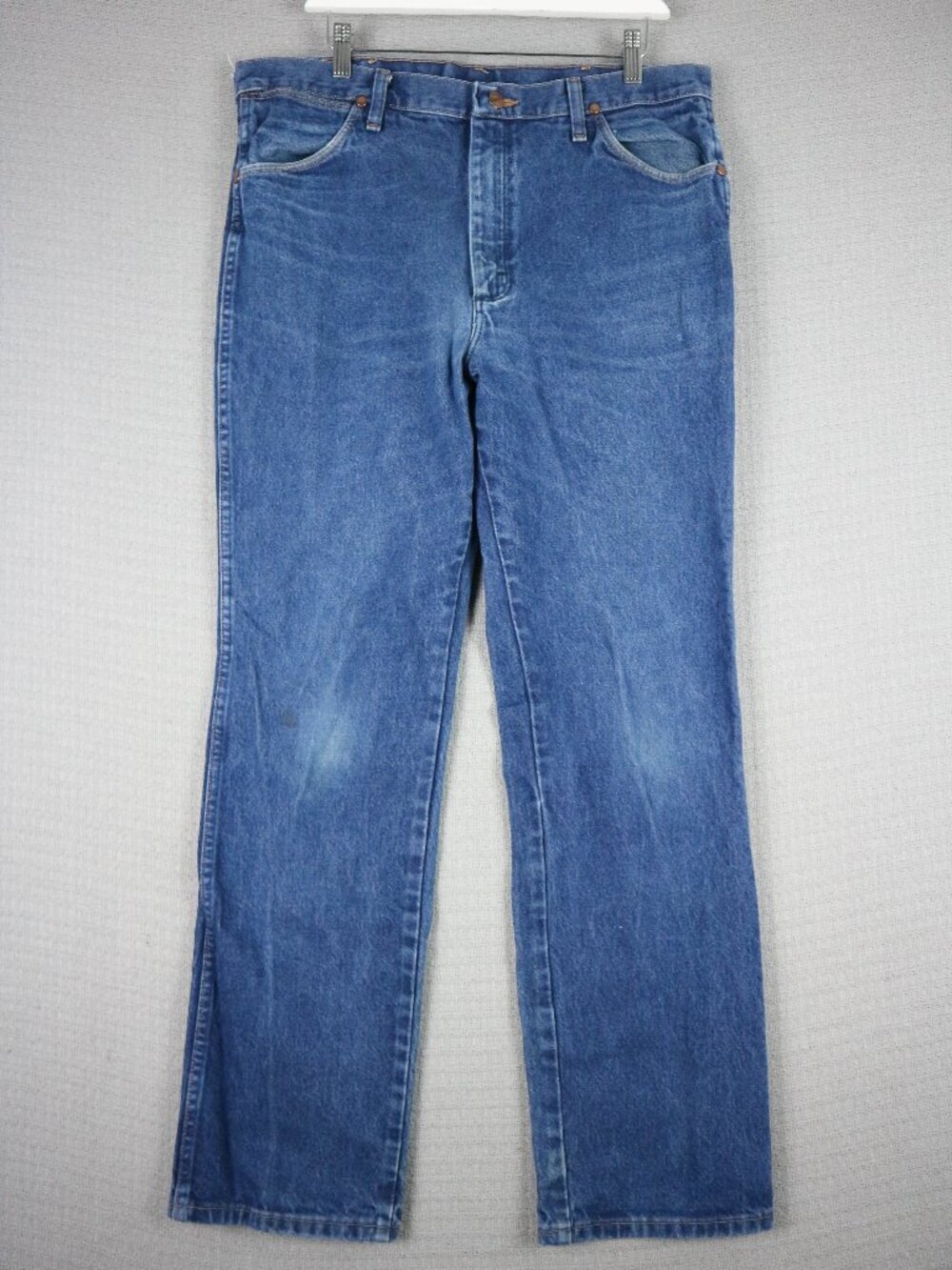 Wrangler 936PWD Cowboy Cut Slim Fit Indigo Jeans Mens 36x32 fits 36x30.5